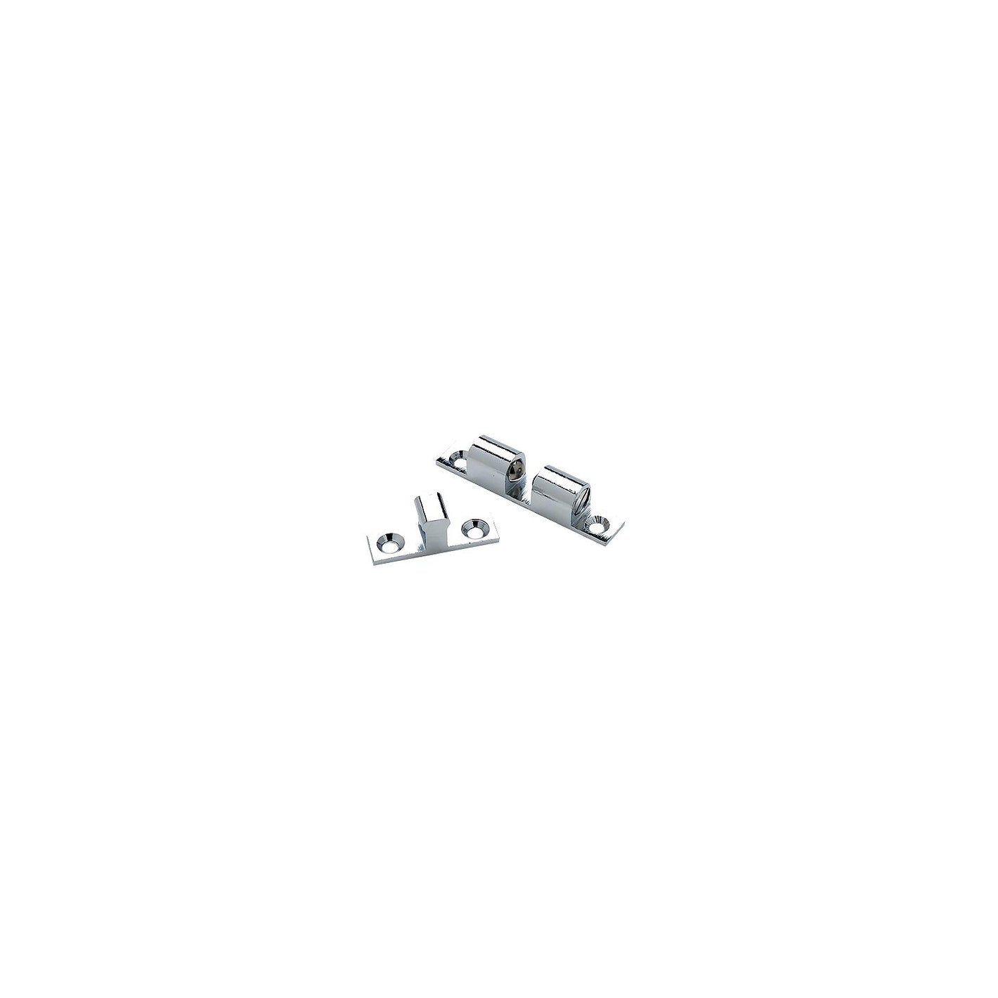 Chrome Plated Brass Friction Catch, 1-3/4in x 5/16in