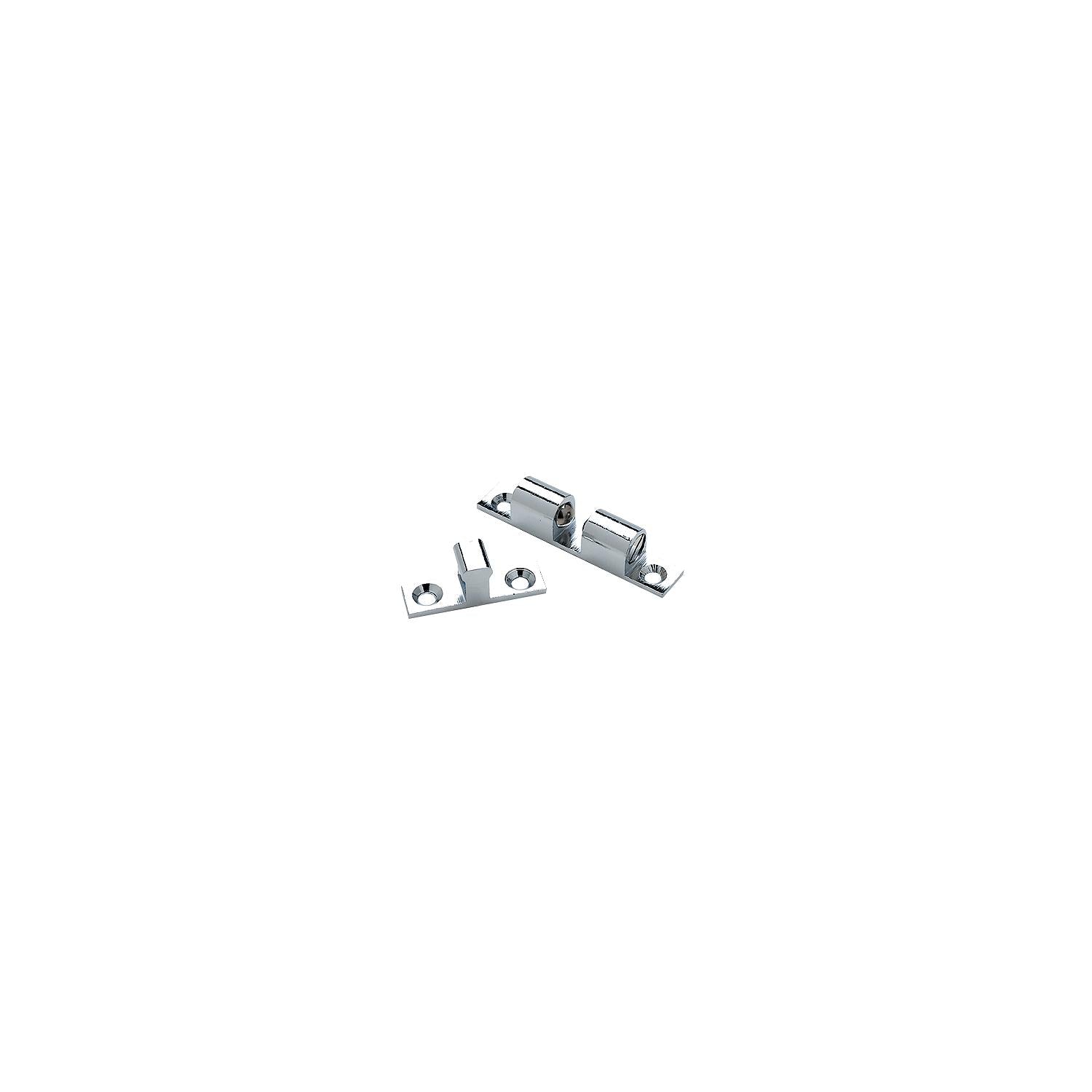 Chrome Plated Brass Friction Catch, 1-3/4in x 5/16in