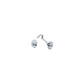 Chrome Plated Brass Cabin Door Hook, 3in