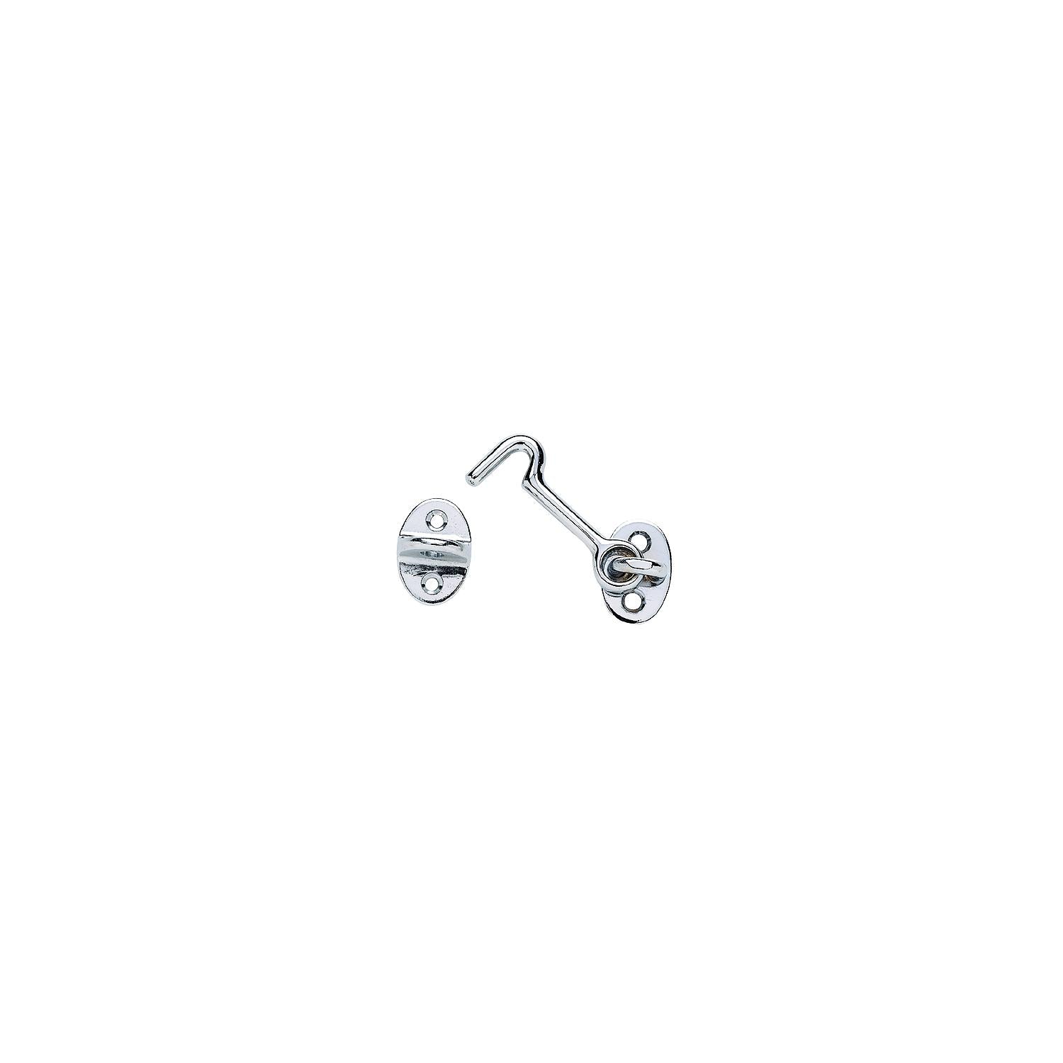 Chrome Plated Brass Cabin Door Hook, 3in