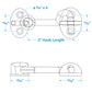 Chrome Plated Brass Cabin Door Hook, 2in