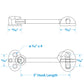 Chrome Plated Brass Cabin Door Hook, 3in
