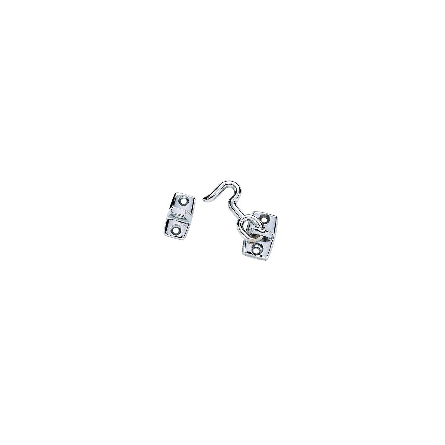 Chrome Plated Zinc Cabin Door Hook, 1-3/4in