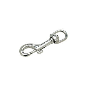 Chrome Plated Brass Swivel Eye Bolt Snap, 3in
