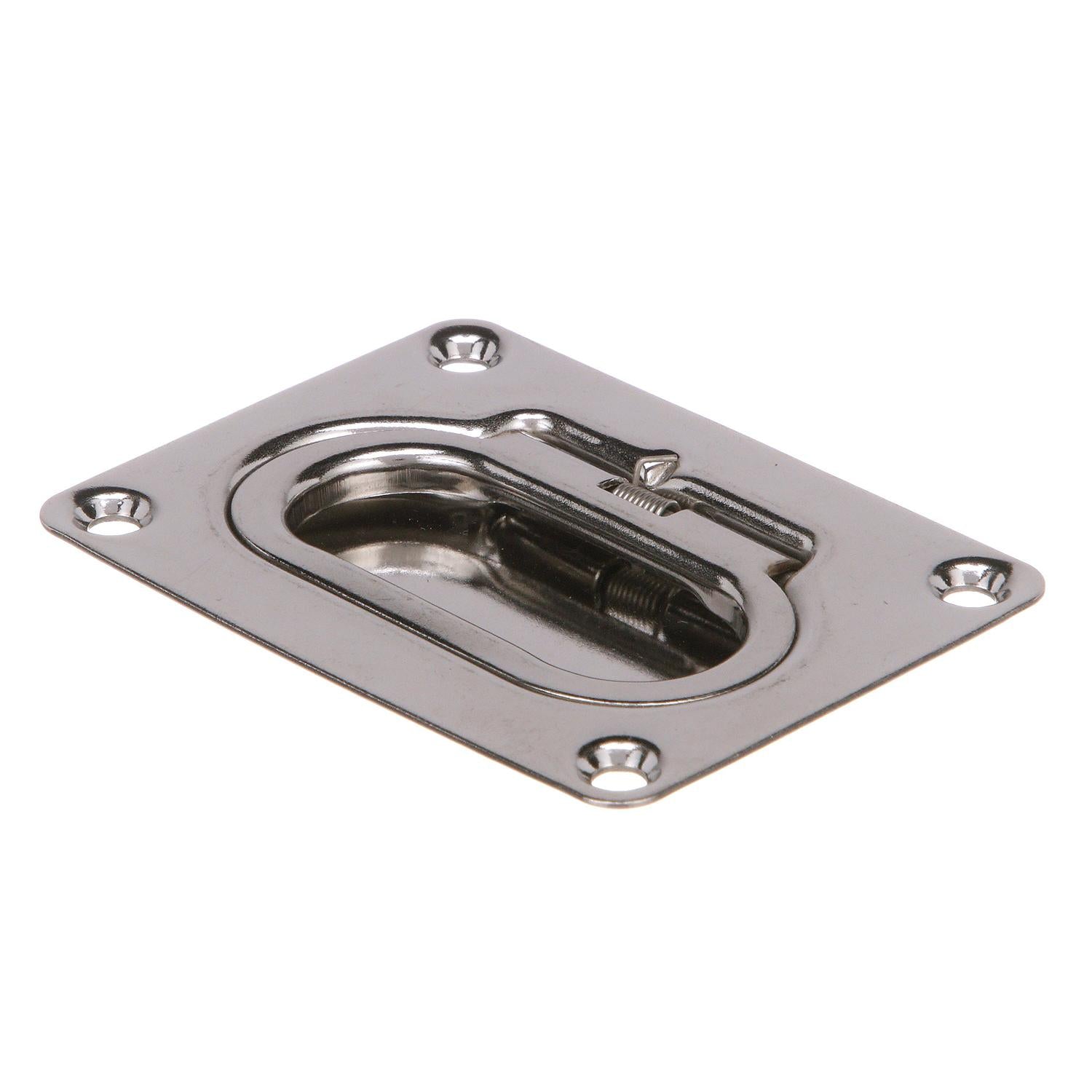 Stainless Steel Flush Hatch Handle, 3in x 2-1/4in