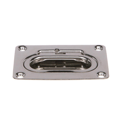 Stainless Steel Flush Hatch Handle, 3in x 2-1/4in