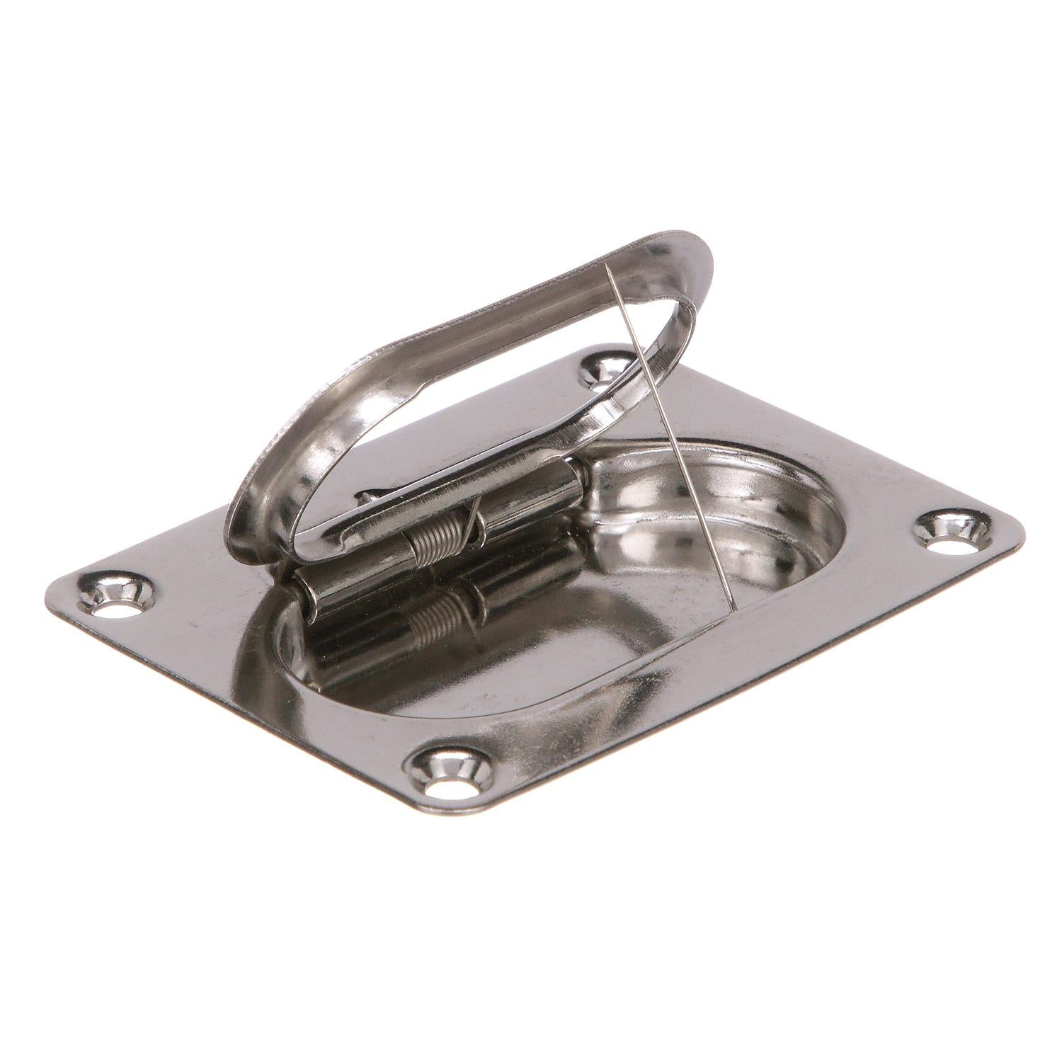 Stainless Steel Flush Hatch Handle, 3in x 2-1/4in
