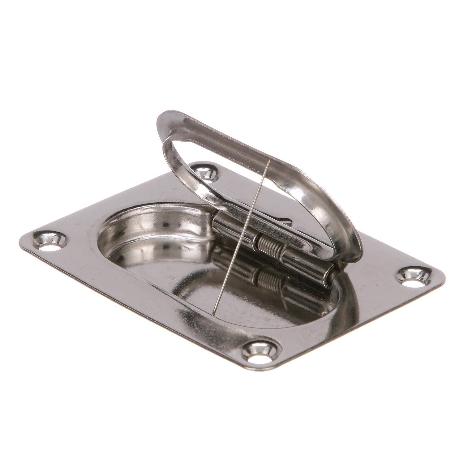 Stainless Steel Flush Hatch Handle, 3in x 2-1/4in