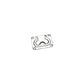 Flush Lifting Handle Chrome Plated Brass, 3in x 2-1/16in
