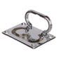 Flush Lifting Handle Chrome Plated Brass, 3in x 2-1/16in