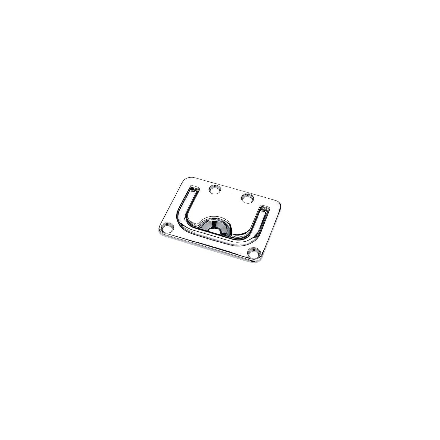 Flush Lifting Handle Chrome Plated Zinc, 3in x 2-1/4in