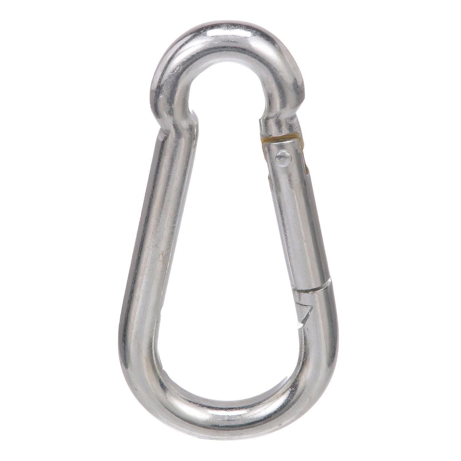 Safety Spring Hook, Zinc Plated, 7/16in x 4-3/4in