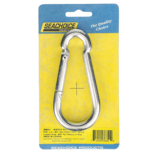 Safety Spring Hook, Zinc Plated, 7/16in x 4-3/4in