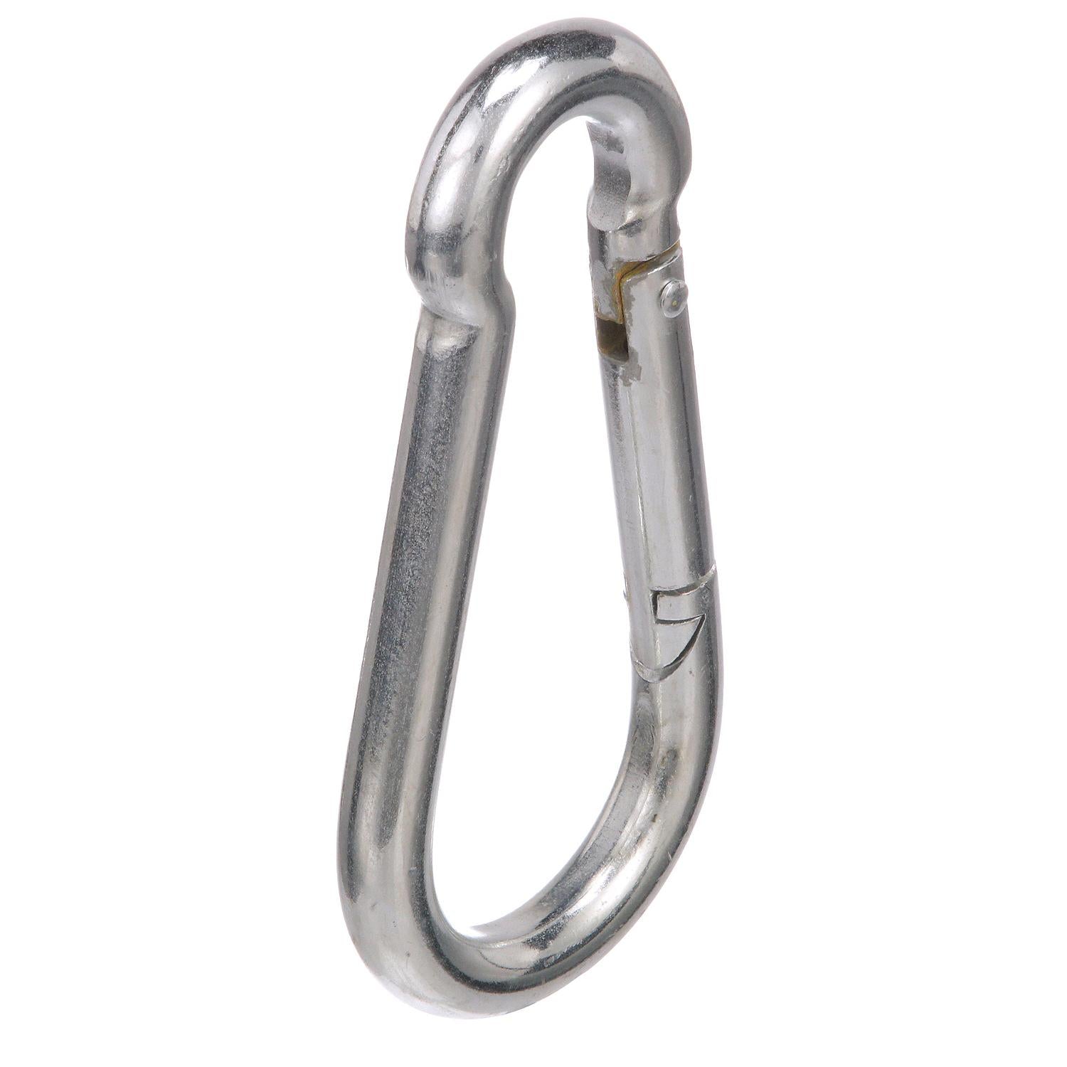 Safety Spring Hook, Zinc Plated, 7/16in x 4-3/4in