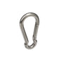 Safety Spring Hook, Stainless Steel, 1/4in x 2-1/2in