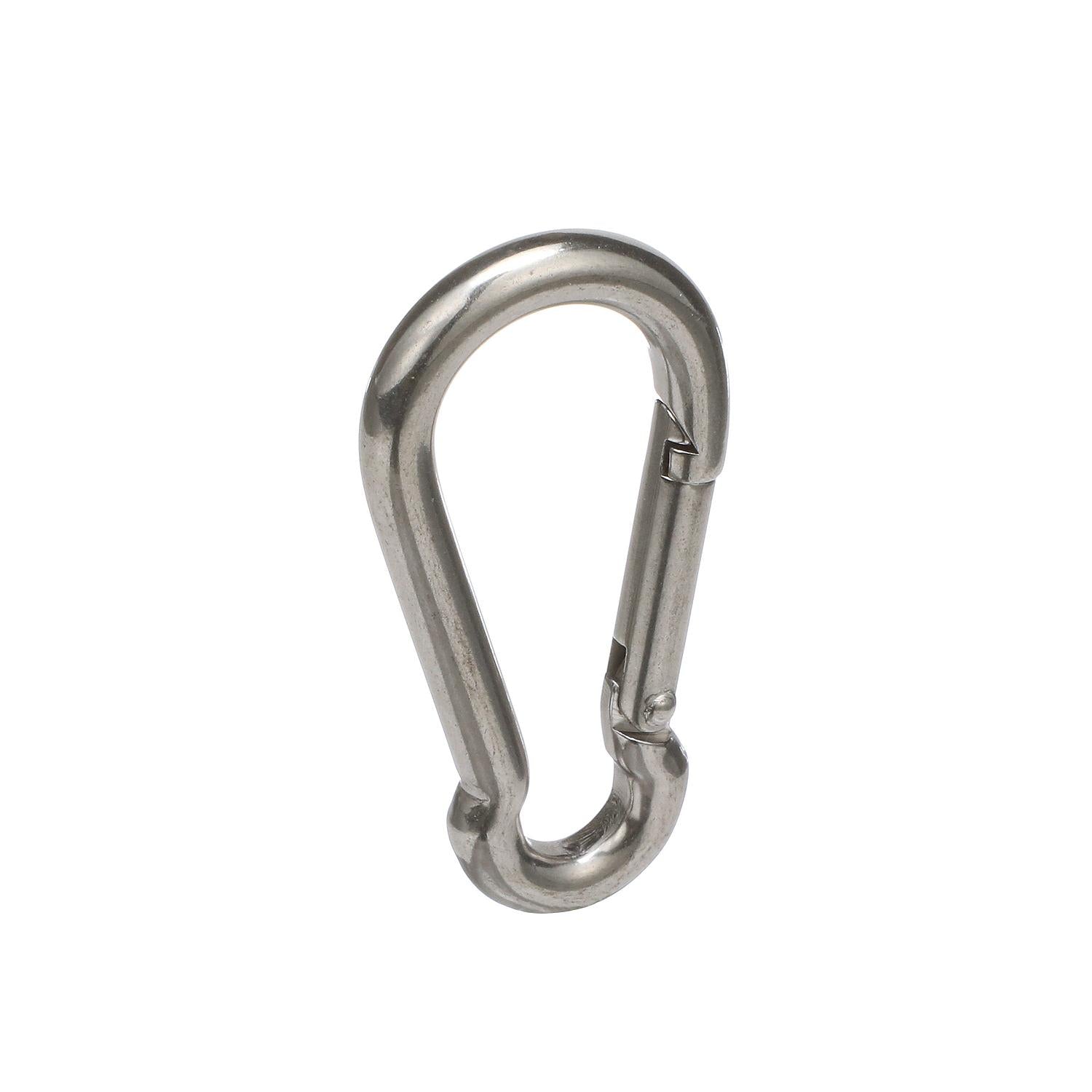Safety Spring Hook, Stainless Steel, 1/4in x 2-1/2in