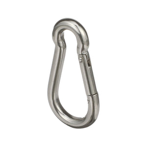 Safety Spring Hook, Stainless Steel, 5/16in x 3-1/4in