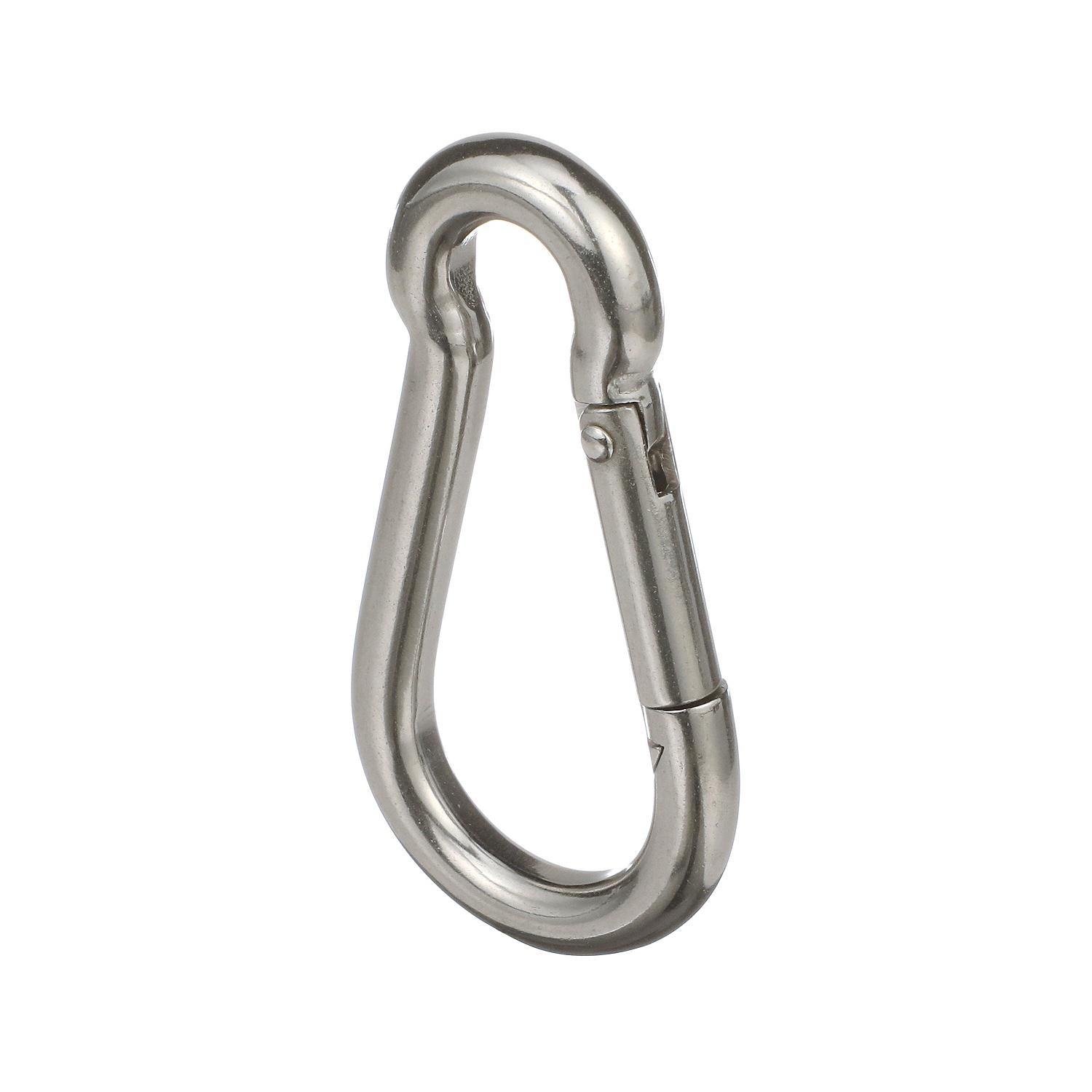 Safety Spring Hook, Stainless Steel, 5/16in x 3-1/4in