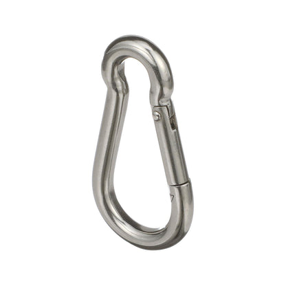 Safety Spring Hook, Stainless Steel, 5/16in x 3-1/4in