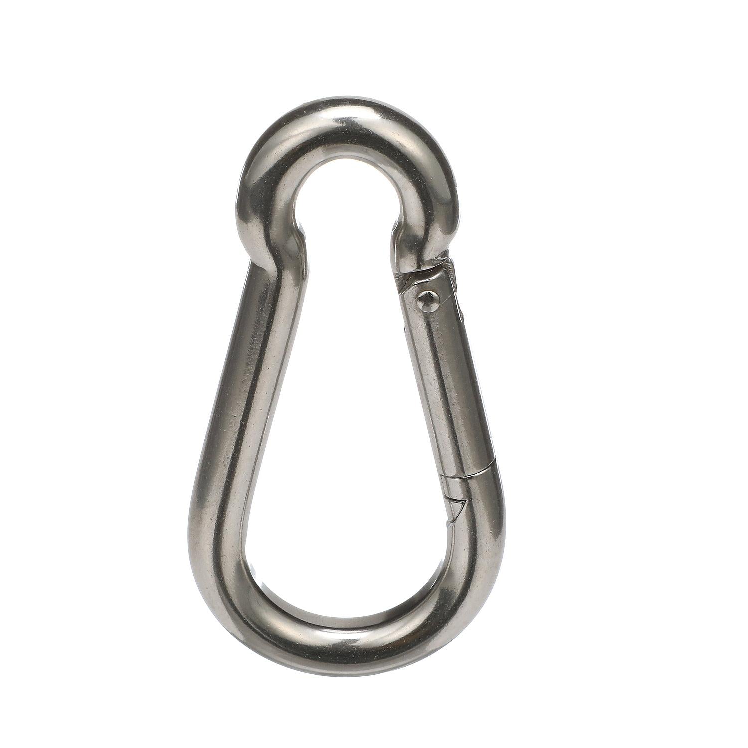 Safety Spring Hook, Stainless Steel, 3/8in x 4in