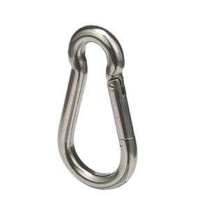 Safety Spring Hook, Stainless Steel, 3/8in x 4in