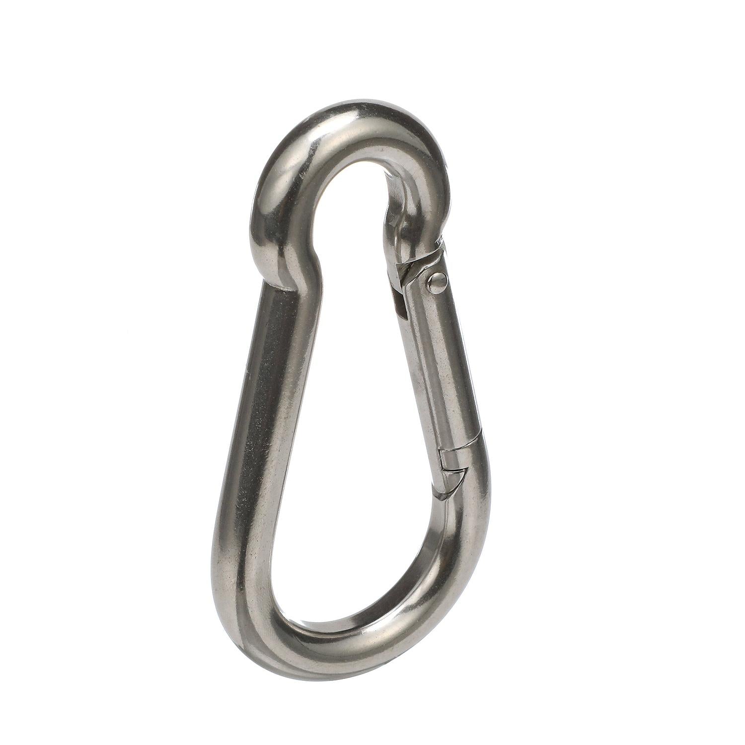 Safety Spring Hook, Stainless Steel, 3/8in x 4in