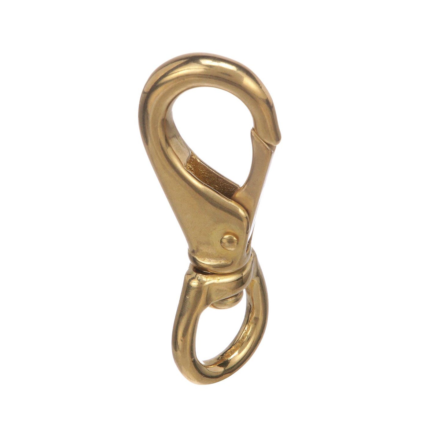 Brass Swivel Eye Snap, 3-1/4in