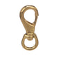 Brass Swivel Eye Snap, 3-3/4in
