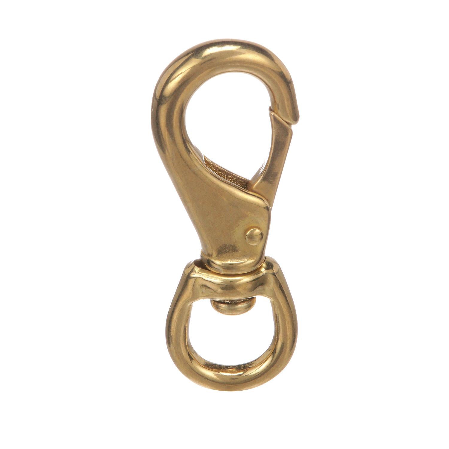 Brass Swivel Eye Snap, 3-3/4in