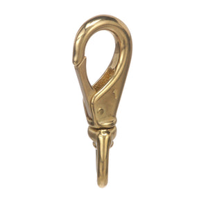 Brass Swivel Eye Snap, 4-1/2in