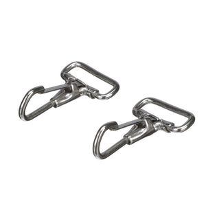 Chrome Plated Brass Spring Snaps, 2/PK