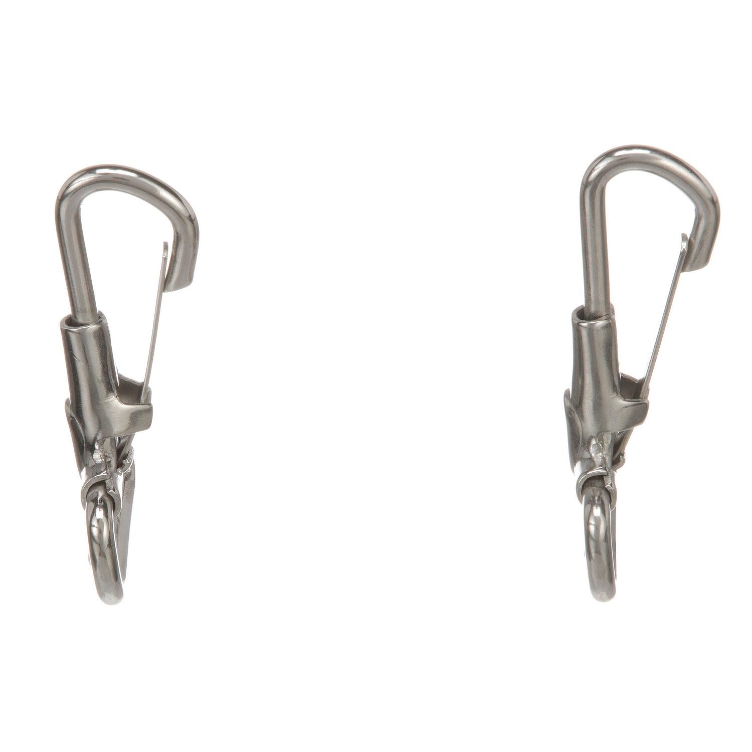 Chrome Plated Brass Spring Snaps, 2/PK