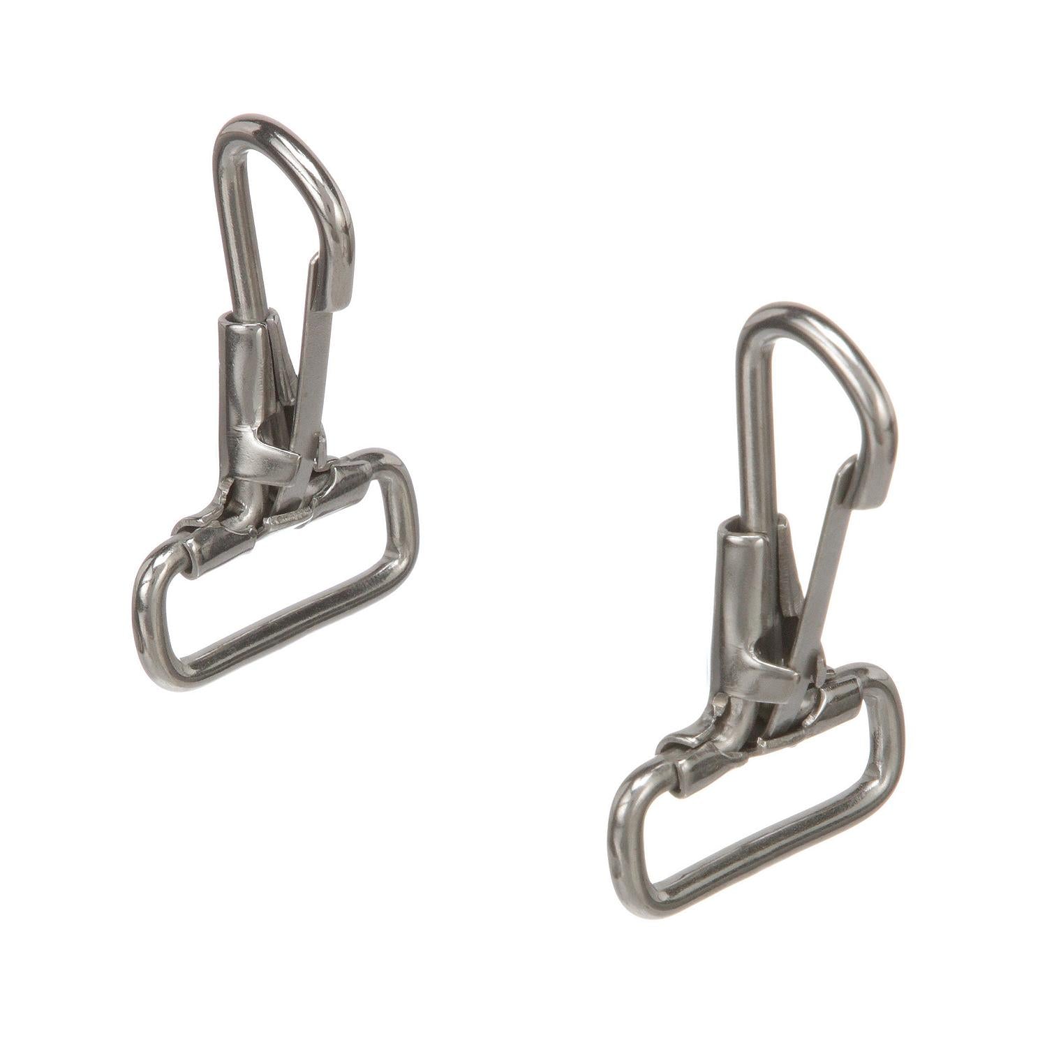 Chrome Plated Brass Spring Snaps, 2/PK