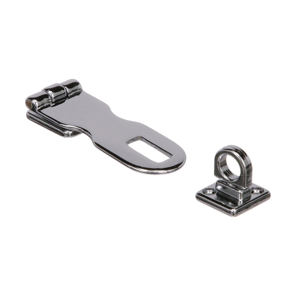 Chrome Plated Brass Swivel Eye Hasp, 3in