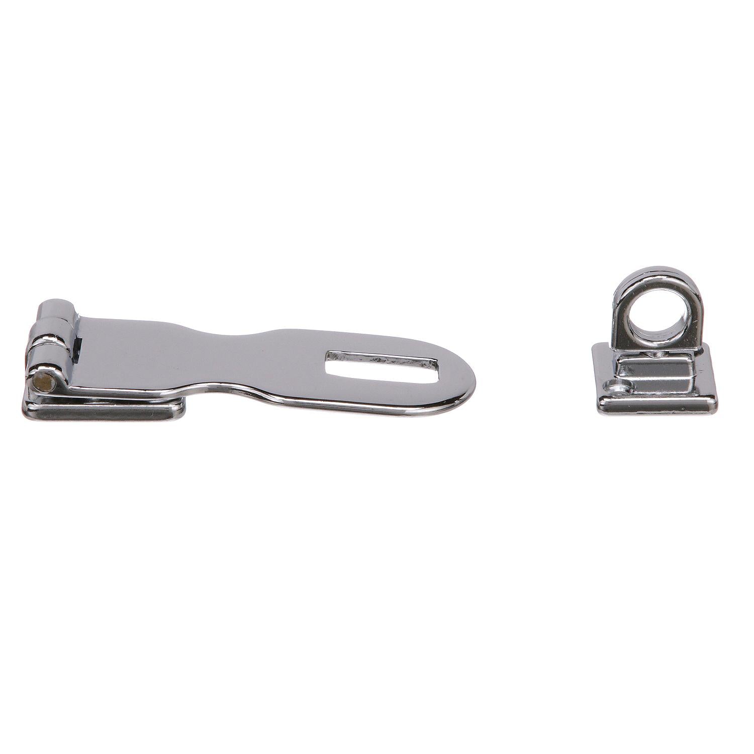 Chrome Plated Brass Swivel Eye Hasp, 3in