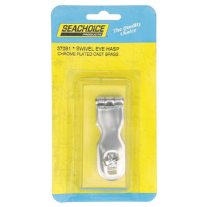 Chrome Plated Brass Swivel Eye Hasp, 3in