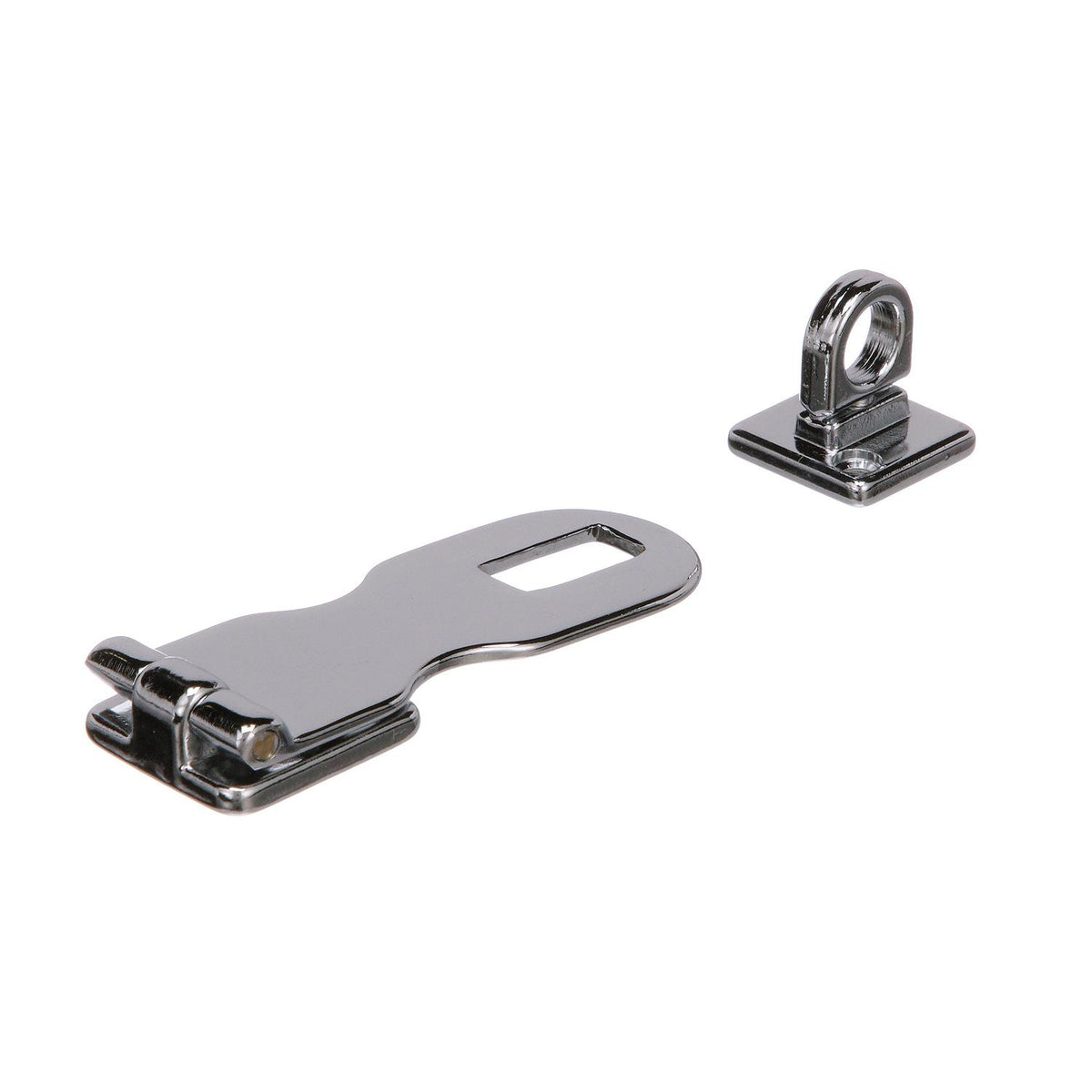 Chrome Plated Brass Swivel Eye Hasp, 3in