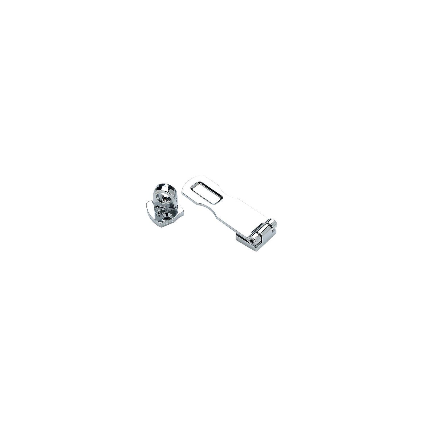 Chrome Plated Zinc Swivel Eye Hasp, 3in