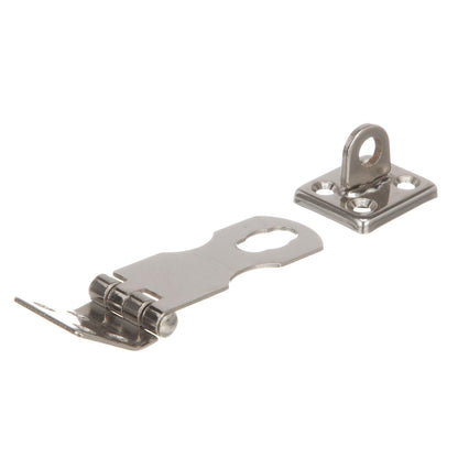 Stainless Steel Swivel Eye Safety Hasp, 1in x 2-3/4in