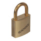 1-1/4in Solid Brass Body Padlock - Single Lock