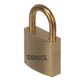 1-1/4in Solid Brass Body Padlock - Single Lock