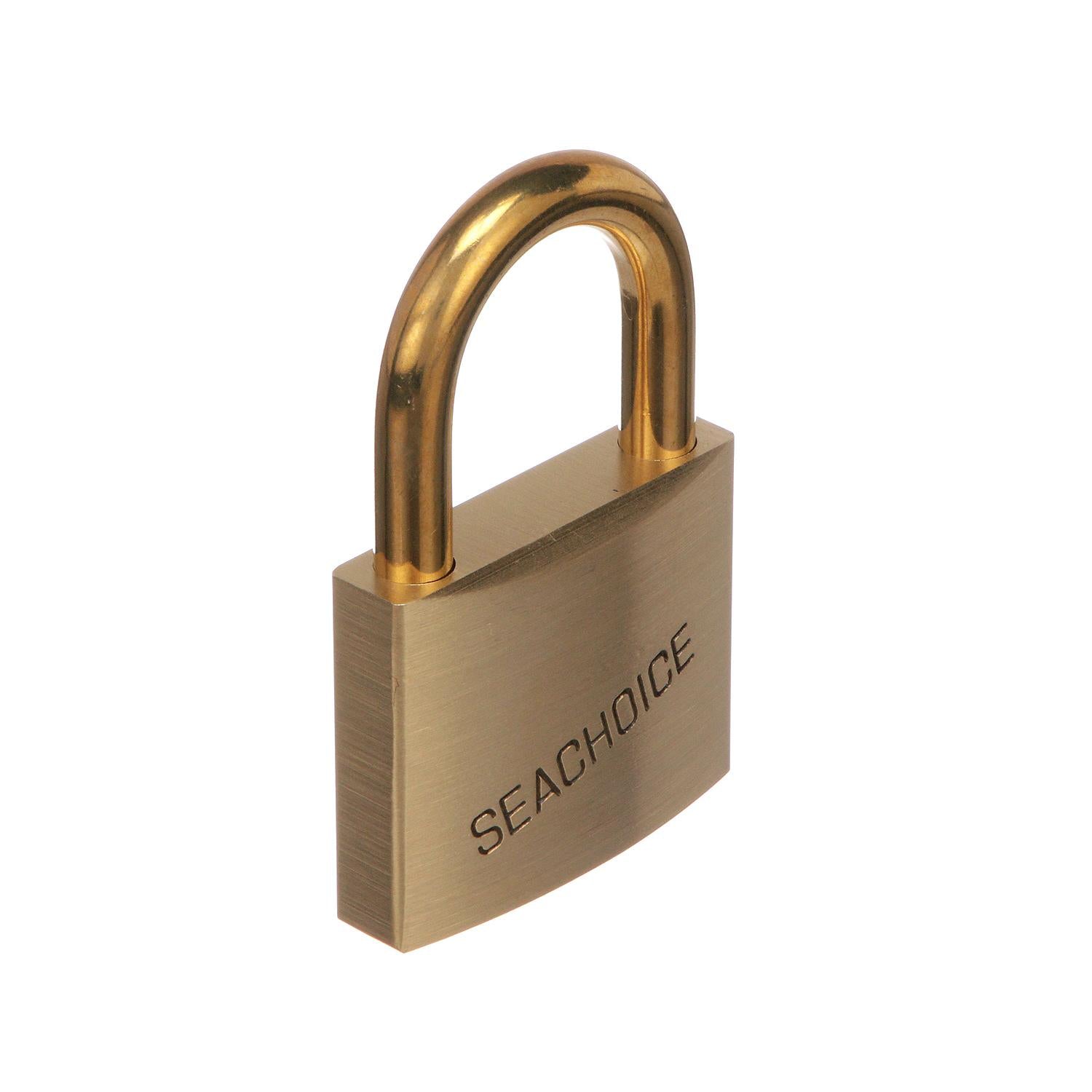 2in Keyed-Alike Solid Brass Padlocks, 3 Per Card