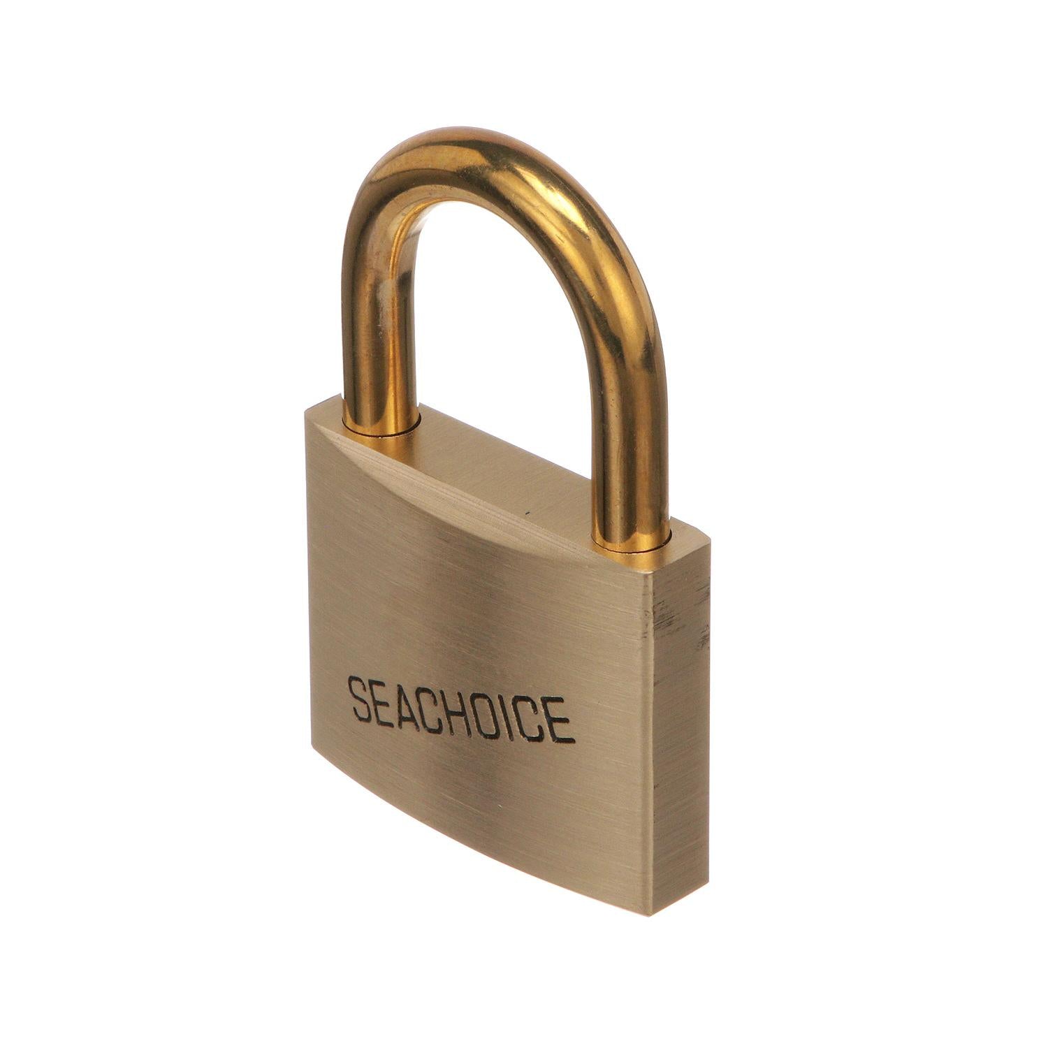 2in Keyed-Alike Solid Brass Padlocks, 3 Per Card
