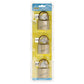 2in Keyed-Alike Solid Brass Padlocks, 3 Per Card