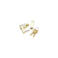 Solid Brass Trailer Hitch Lock, 1/4in Pin Diameter