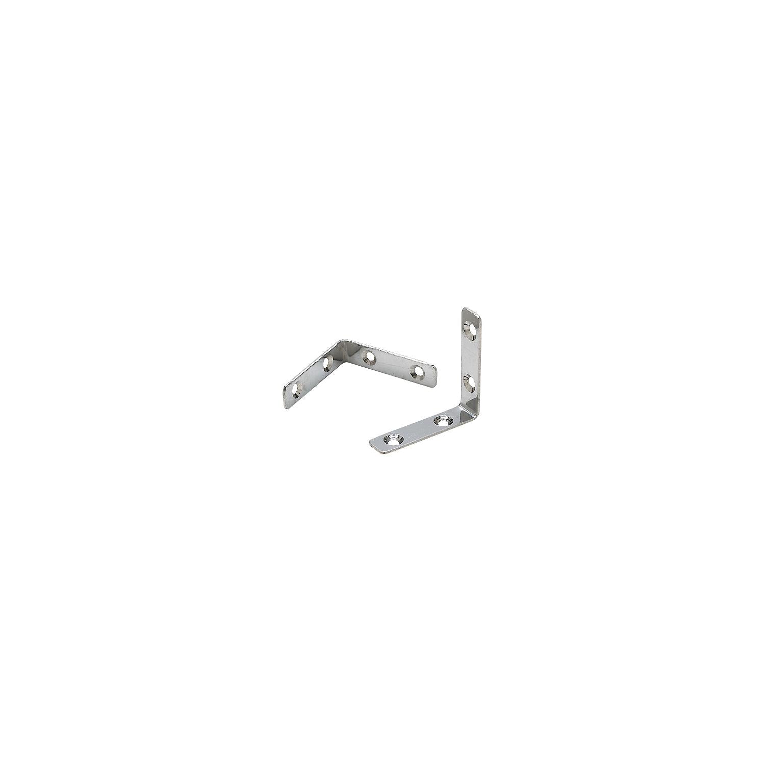 Stainless Steel 90º Angle Brackets, 2-3/8in x 1/2in, 2/PK