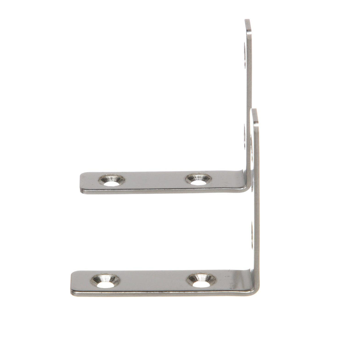 Stainless Steel 90º Angle Brackets, 2-3/8in x 1/2in, 2/PK