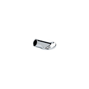 Round Base Rail Fitting For 7/8in OD Tubing, Chrome Plated, 30º