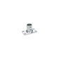 Rectangular Base Rail Fitting for 7/8in OD Tubing, Chrome Plated, 90º