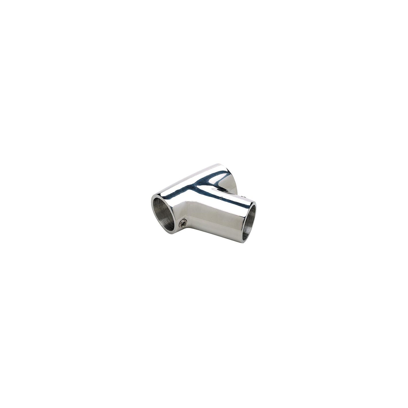 Rail Fitting Tee for 7/8in OD Tubing, Stainless Steel, 60º